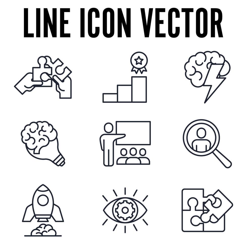 teamwork set icon symbol template for graphic and web design collection logo vector illustration