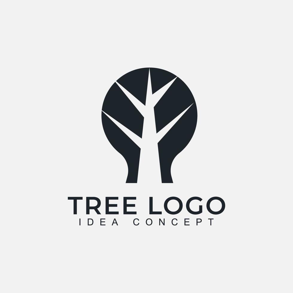 Nature trees logo design vector illustration. Tree vector icon