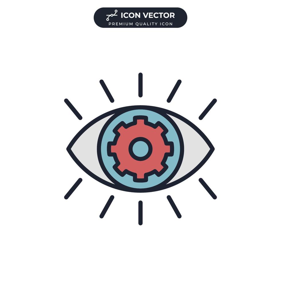 vision icon symbol template for graphic and web design collection logo vector illustration