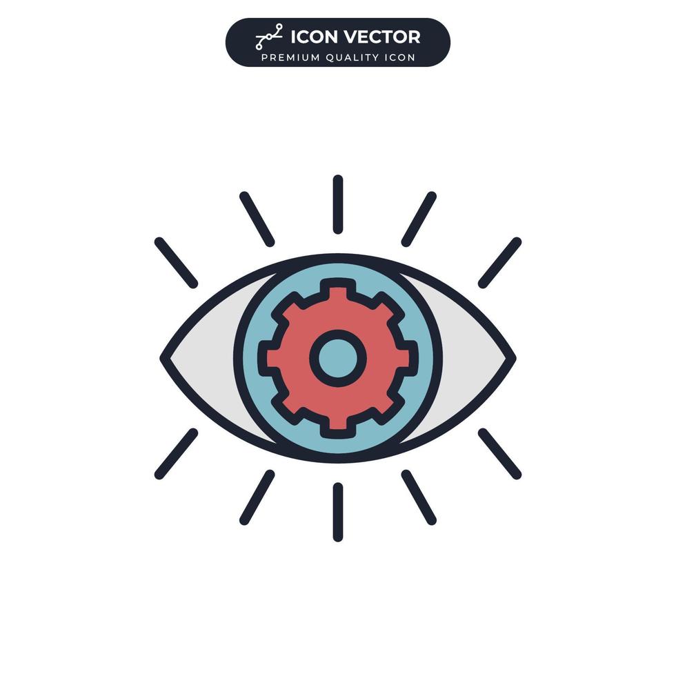 vision icon symbol template for graphic and web design collection logo vector illustration