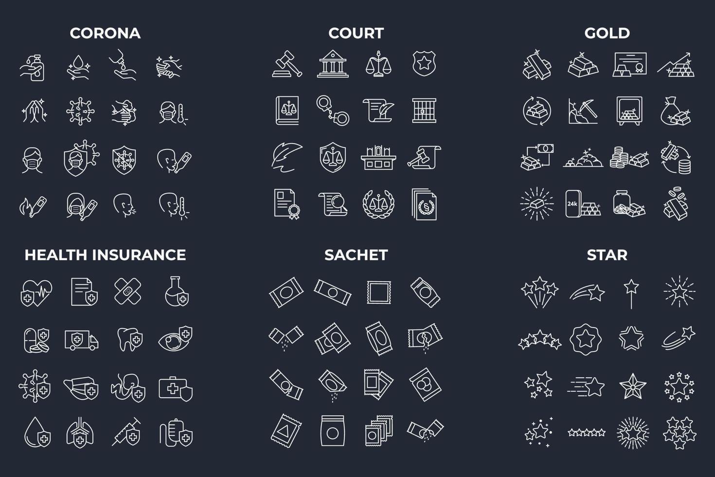 mega collection icon pack symbol template for graphic and web design collection logo vector illustration