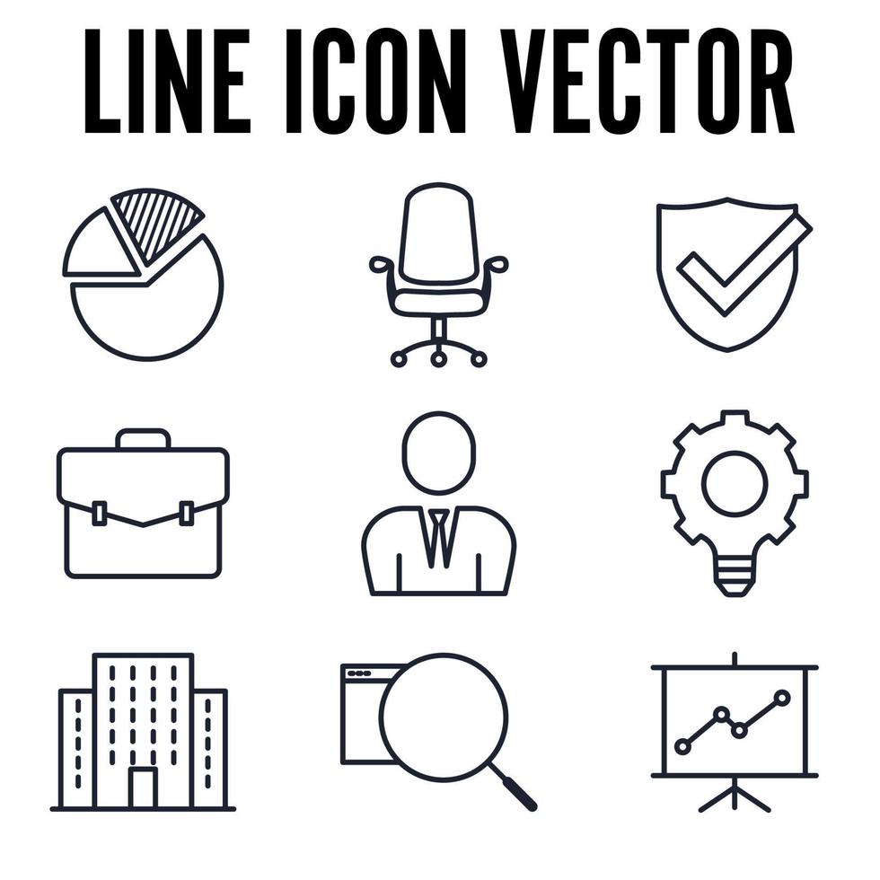 Business and finance set icon symbol template for graphic and web design collection logo vector illustration