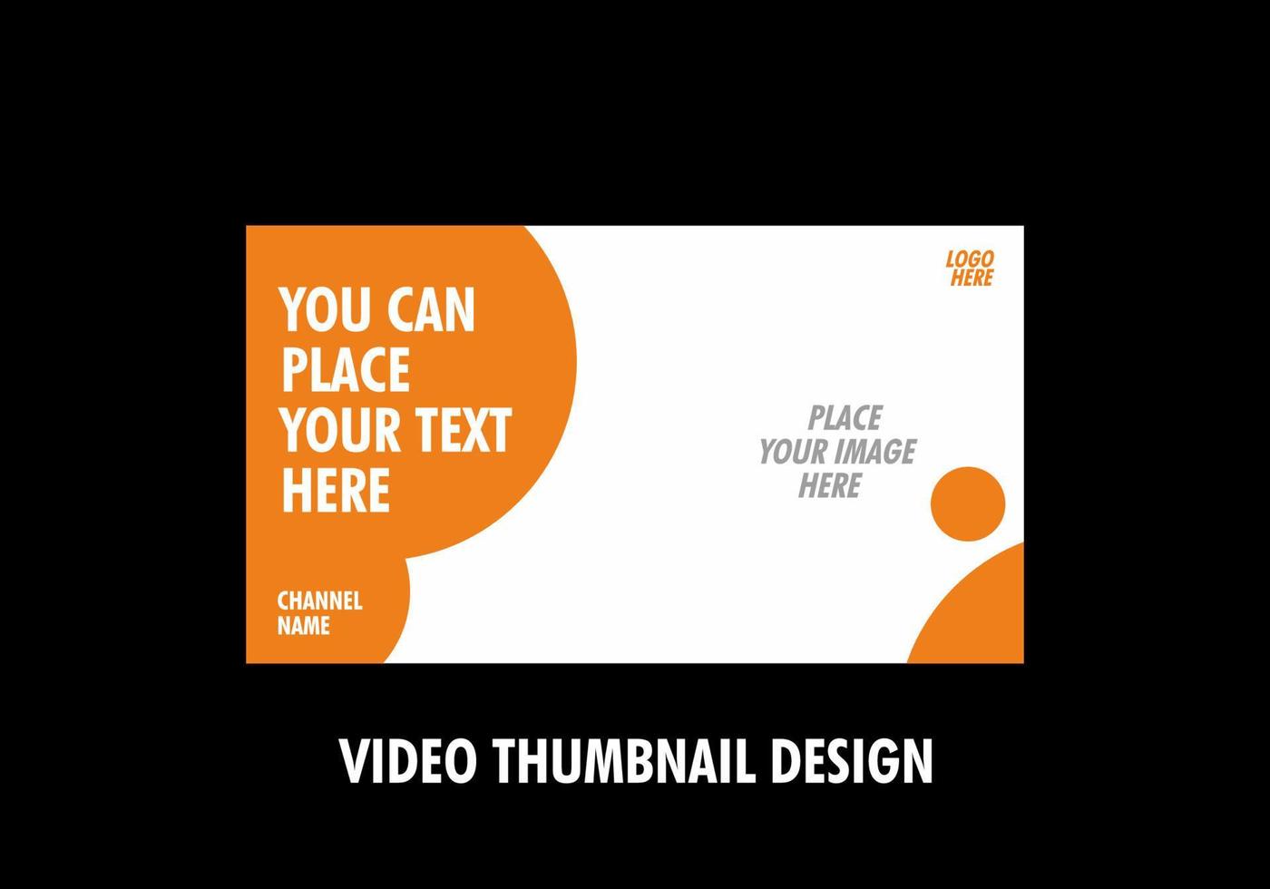 Unique and colorful video thumbnail design vector