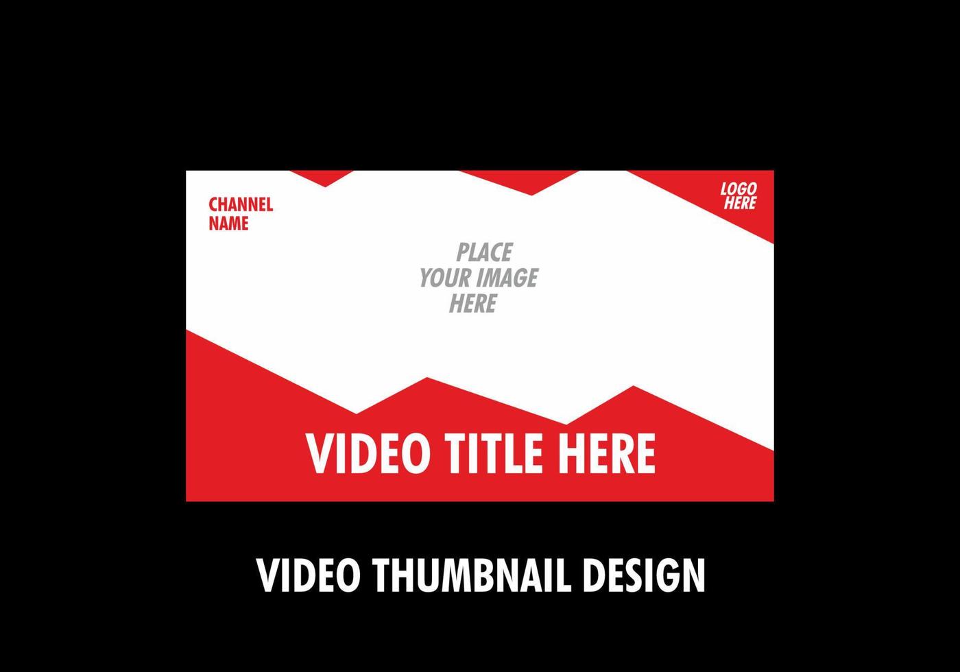 Unique and colorful video thumbnail design vector