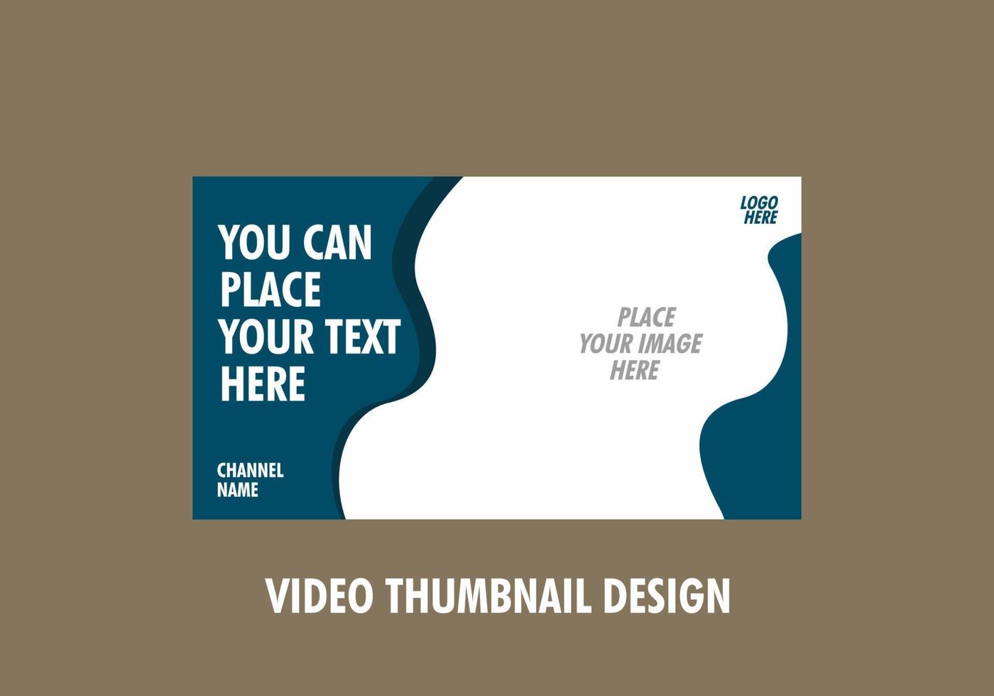 Unique and colorful video thumbnail design vector