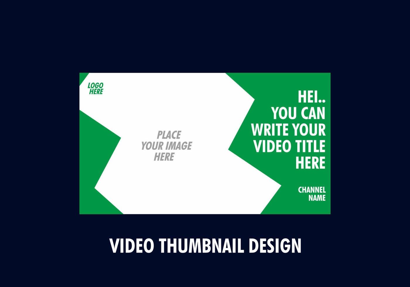 Unique and colorful video thumbnail design vector