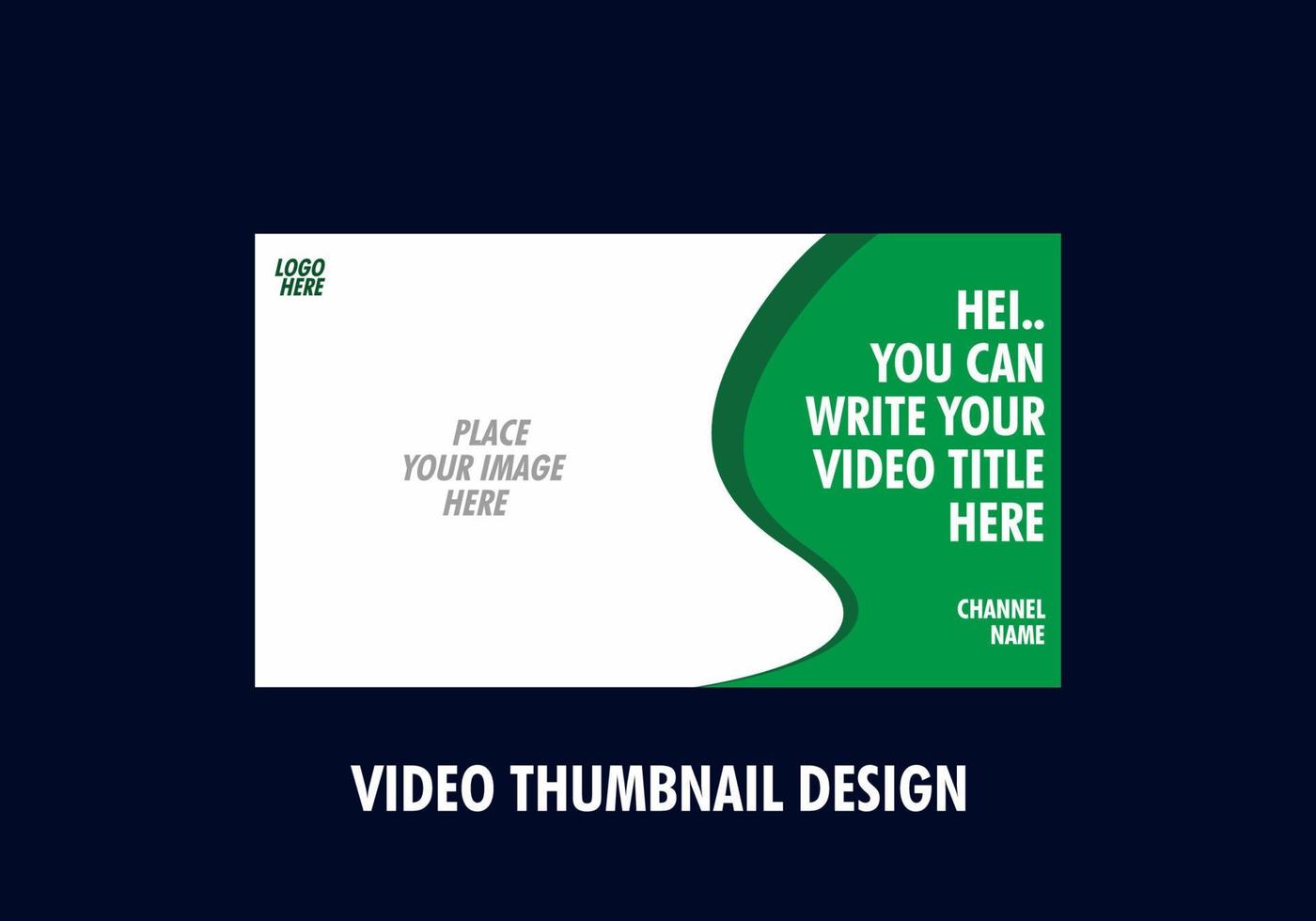 Unique and colorful video thumbnail design vector