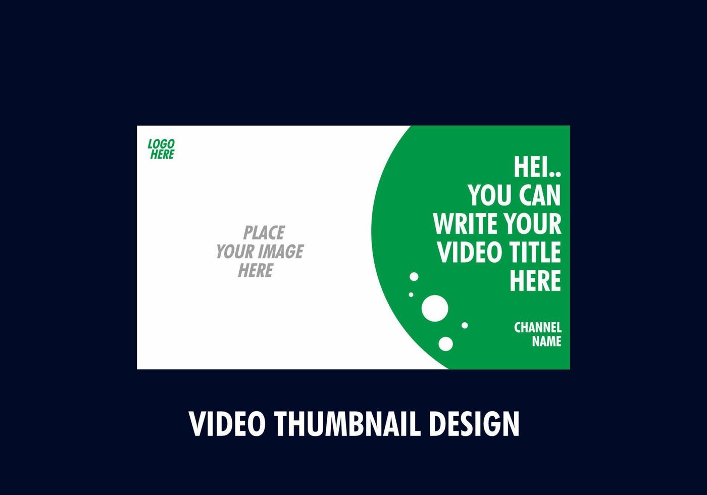 Unique and colorful video thumbnail design vector