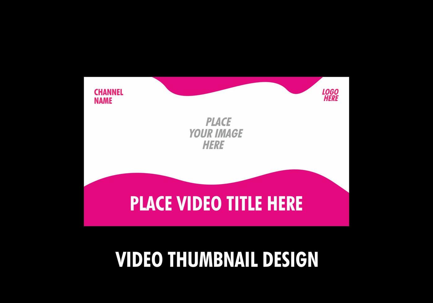 Unique and colorful video thumbnail design vector