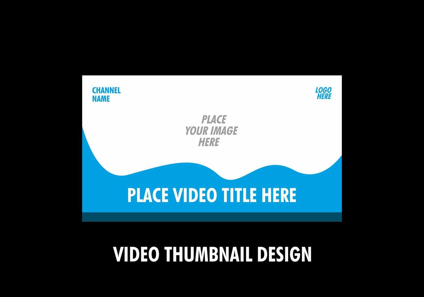 Unique and colorful video thumbnail design vector