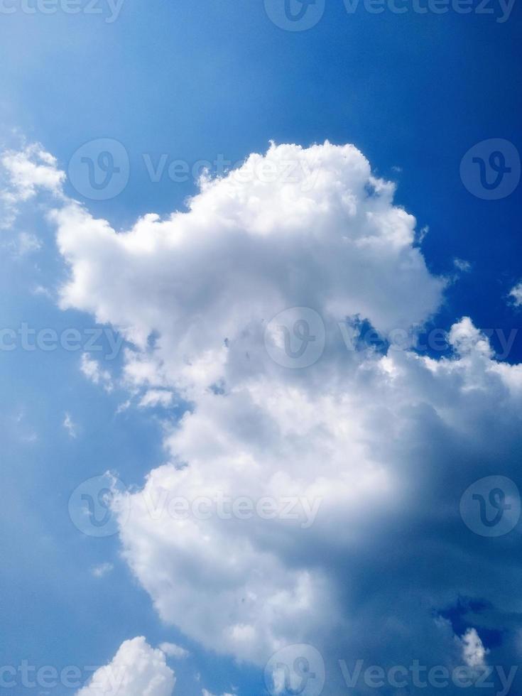 blue sky with cloud background. Selective focus. Copy space photo