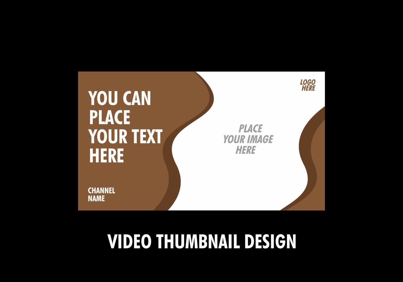 Unique and colorful video thumbnail design vector