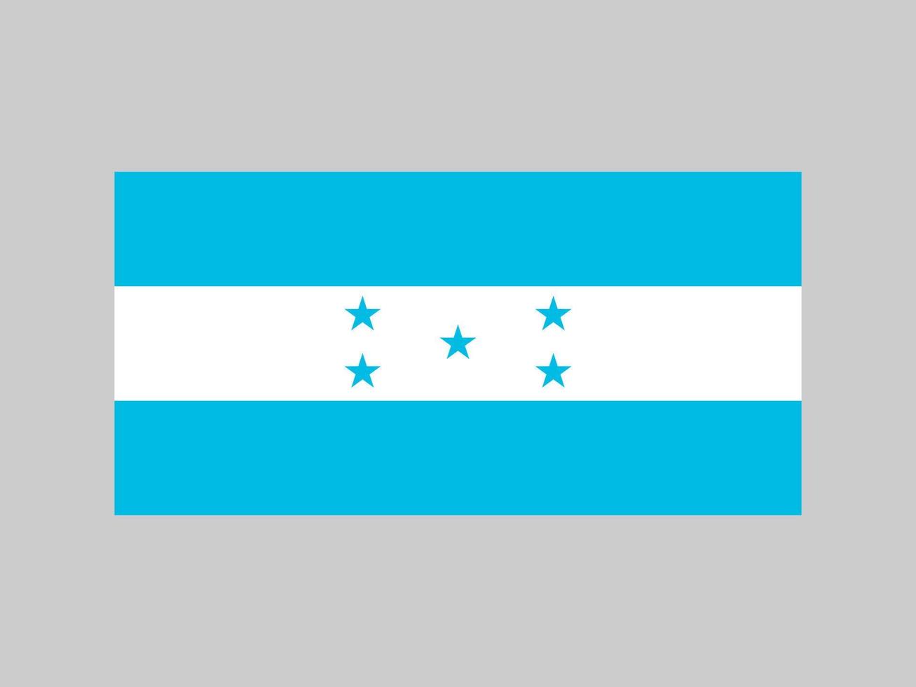 Honduras flag, official colors and proportion. Vector illustration.