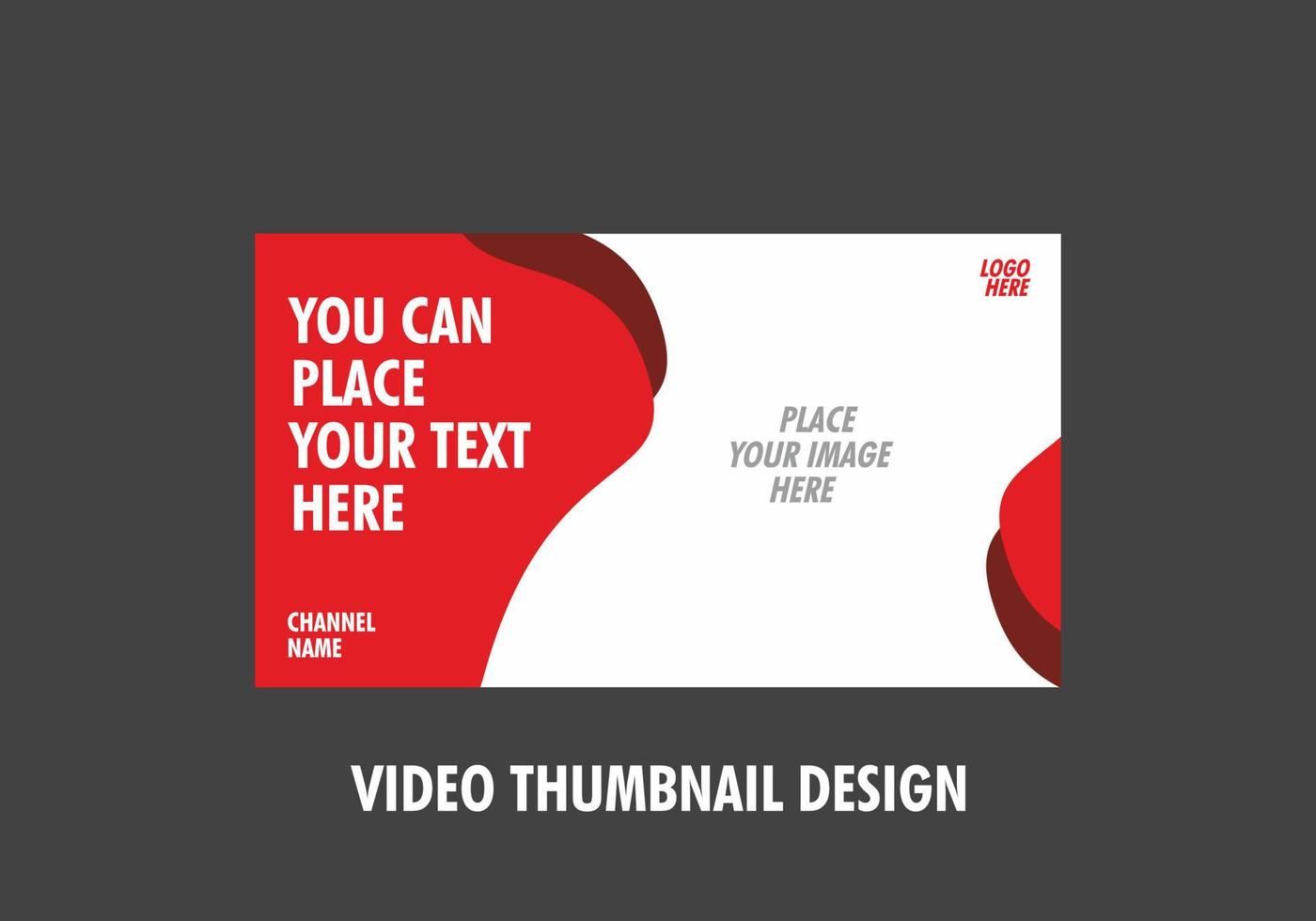 Unique and colorful video thumbnail design vector