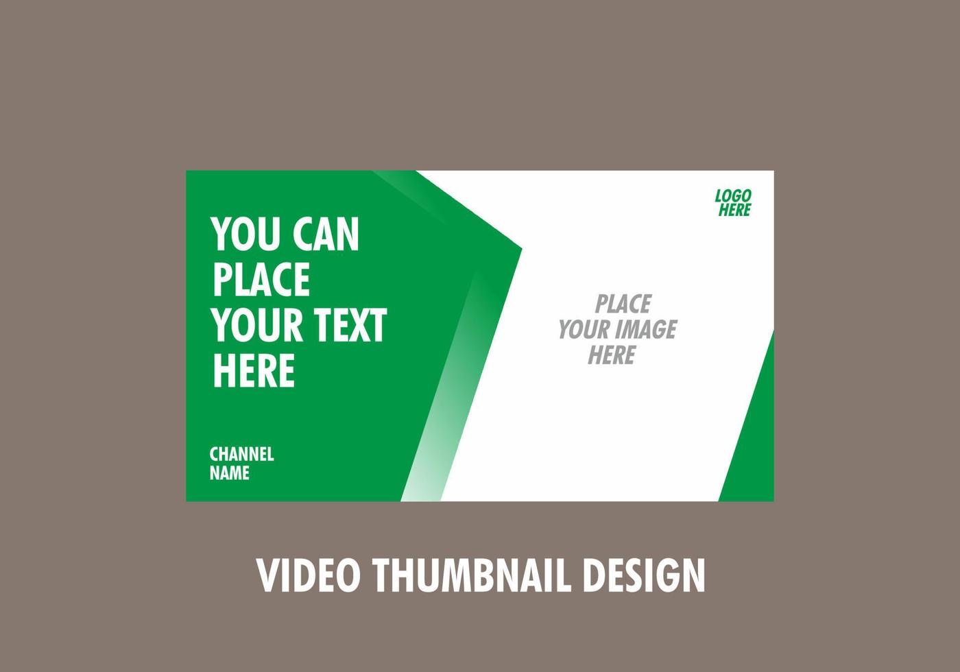 Unique and colorful video thumbnail design vector