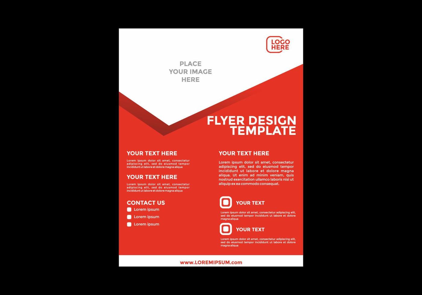 Unique and colorful editable flyer design vector