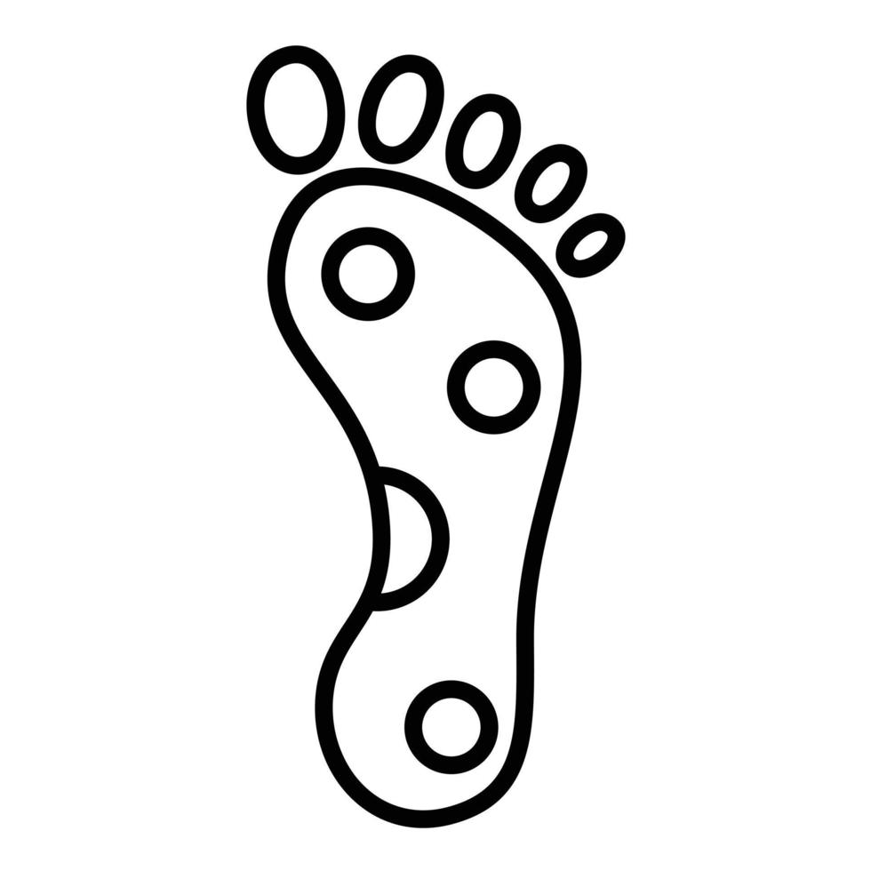 Reflexology Line Icon vector