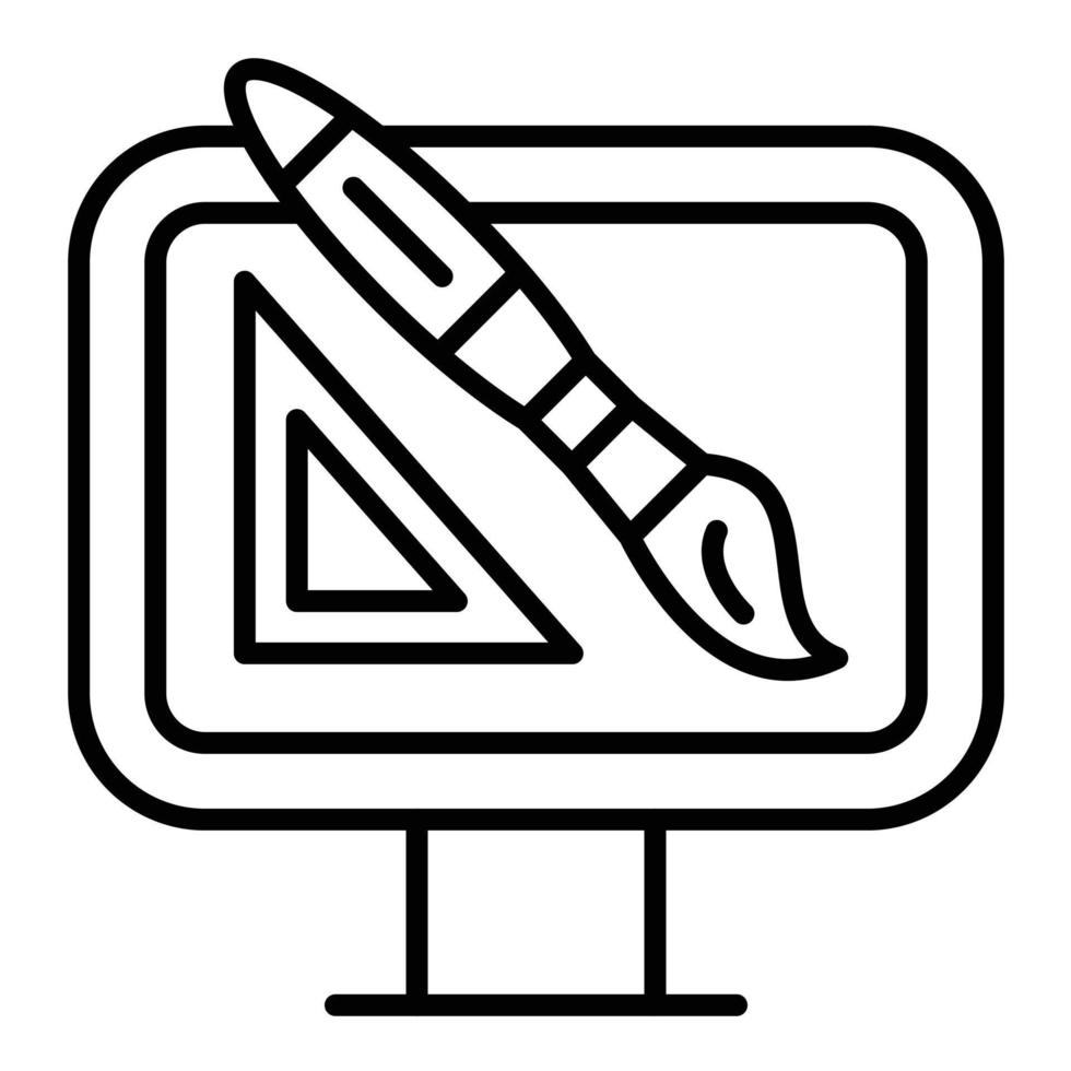 Custom Design Line Icon vector