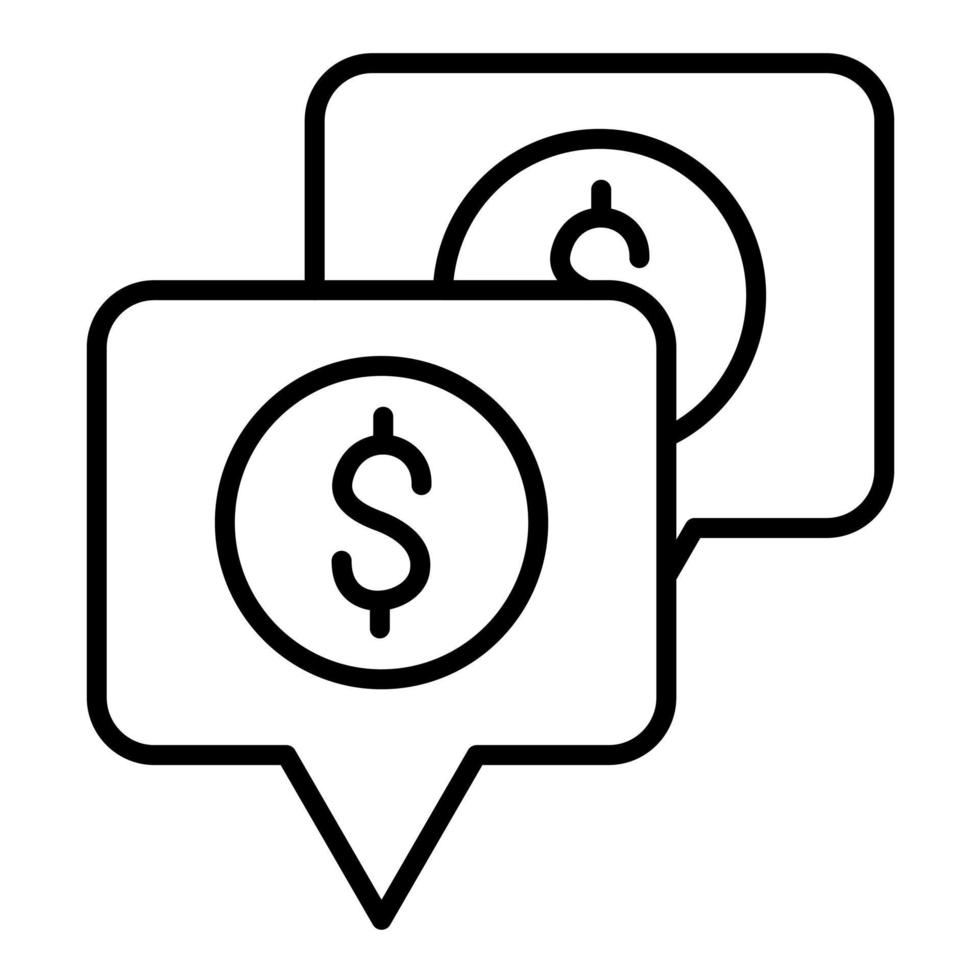 Chat Line Icon vector