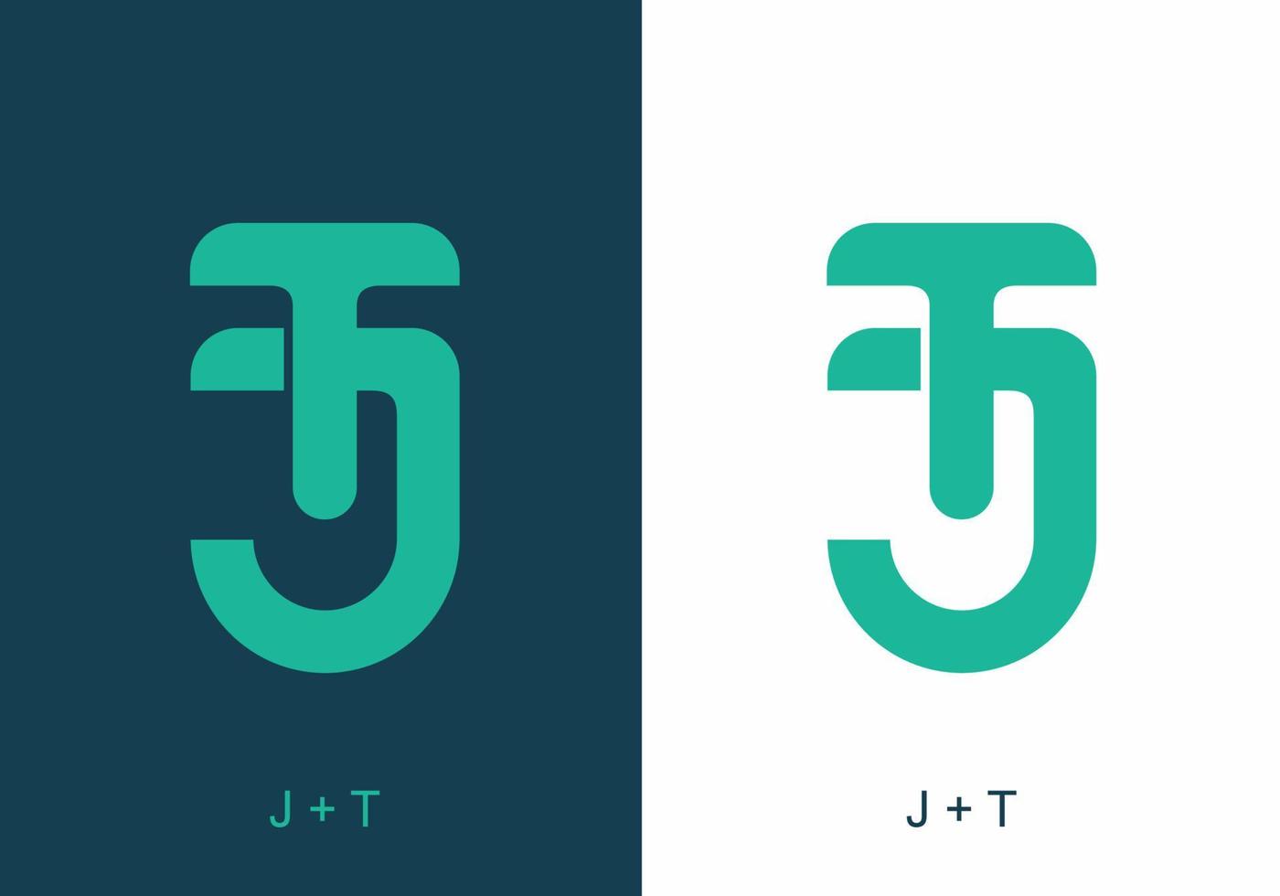 Tosca color of JT initial letter vector