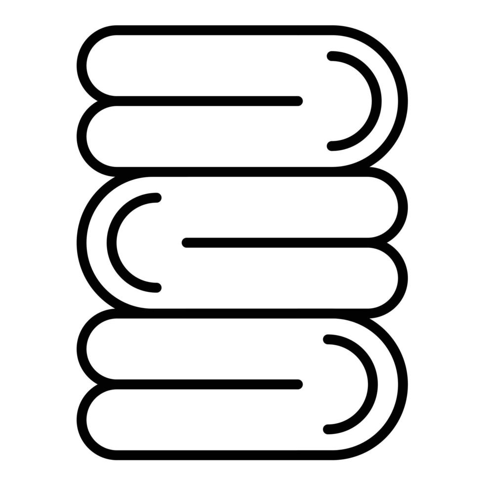 Towel Line Icon vector