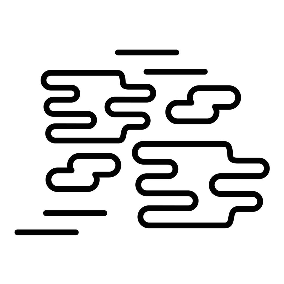 Fog Line Icon vector