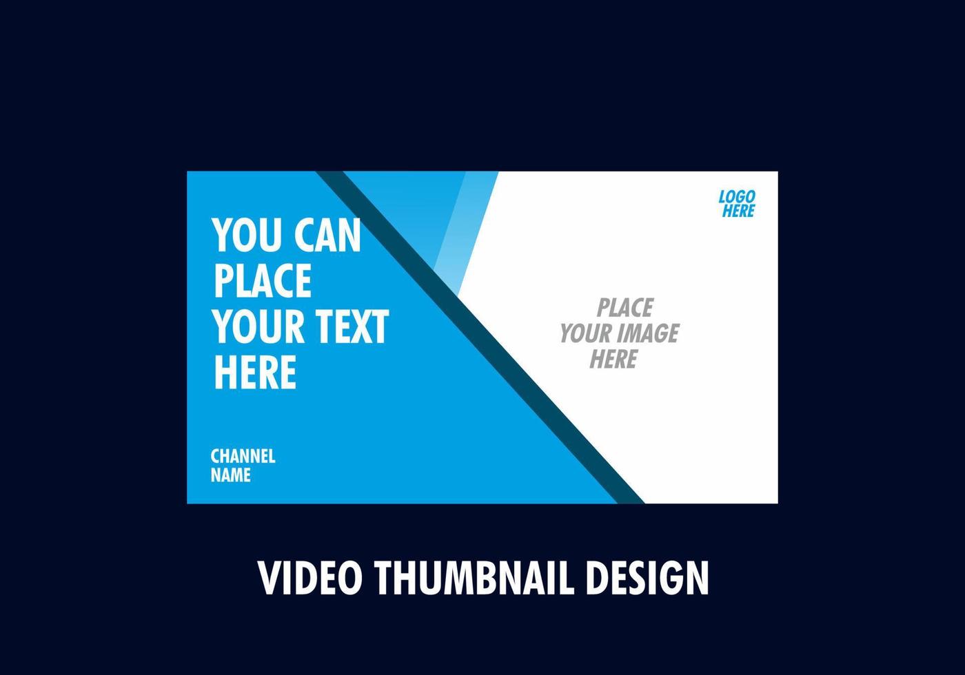 Unique and colorful video thumbnail design vector