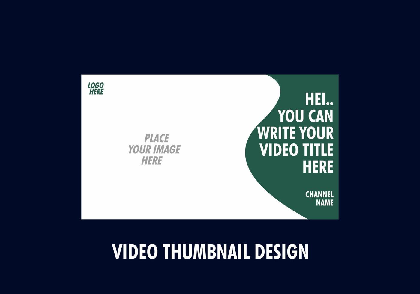 Unique and colorful video thumbnail design vector