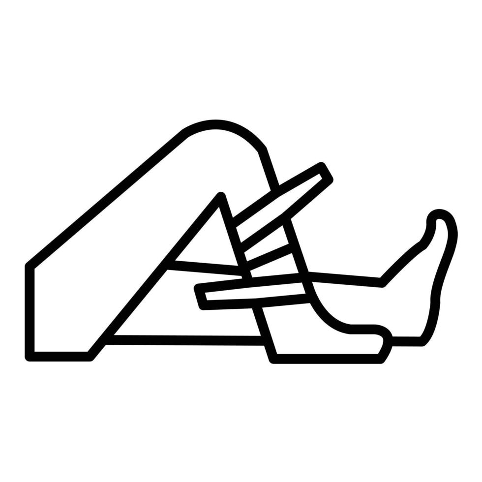 Spa Wrapping Line Icon vector