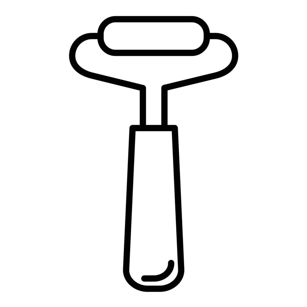 Face Roller Line Icon vector