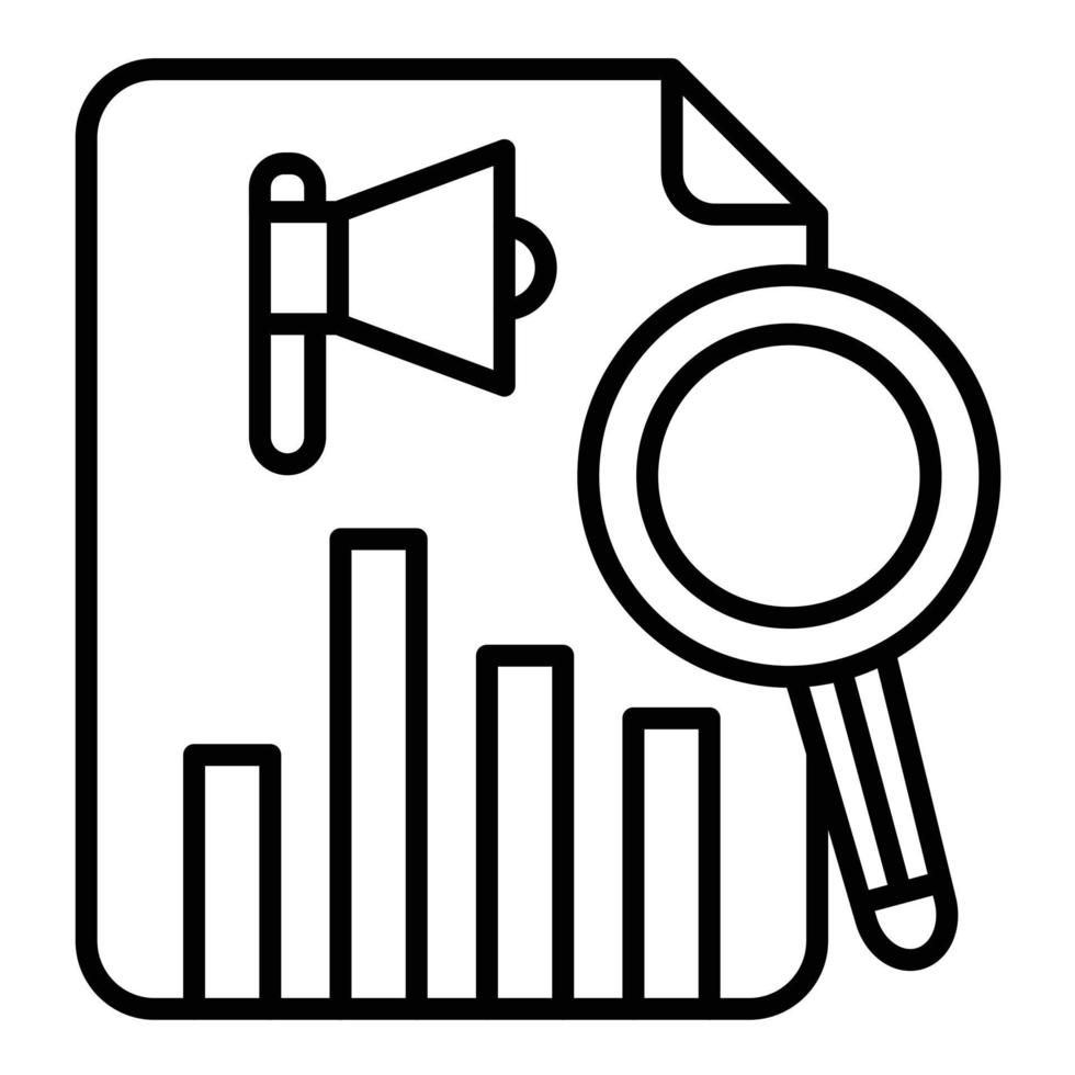 Audit Line Icon vector
