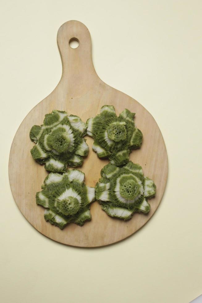 Eggplant is one of the vegetables in the form of fruit. Fruit-producing plants used as vegetables. Green eggplant is round and mini has a different taste from other eggplants. photo