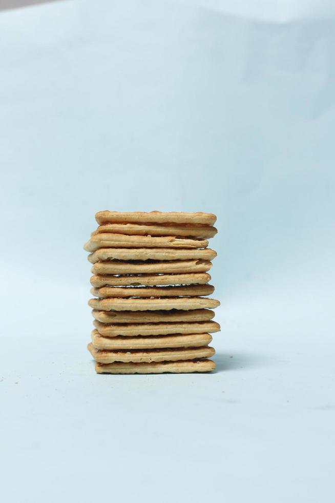 Roma biscuits served with coffee, perfect for relaxing. Foods made from wheat are able to delay hunger and also for breakfast in the morning. 'biscuit' from Latin,  bis coctus which means twice. photo