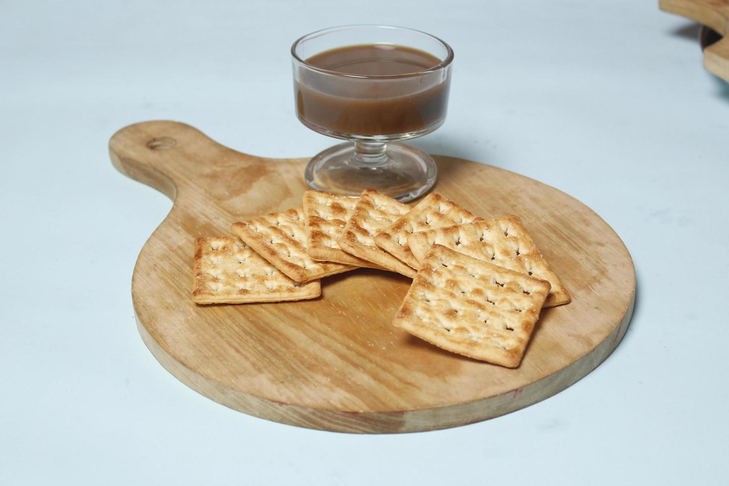 Roma biscuits served with coffee, perfect for relaxing. Foods made from wheat are able to delay hunger and also for breakfast in the morning. 'biscuit' from Latin,  bis coctus which means twice photo