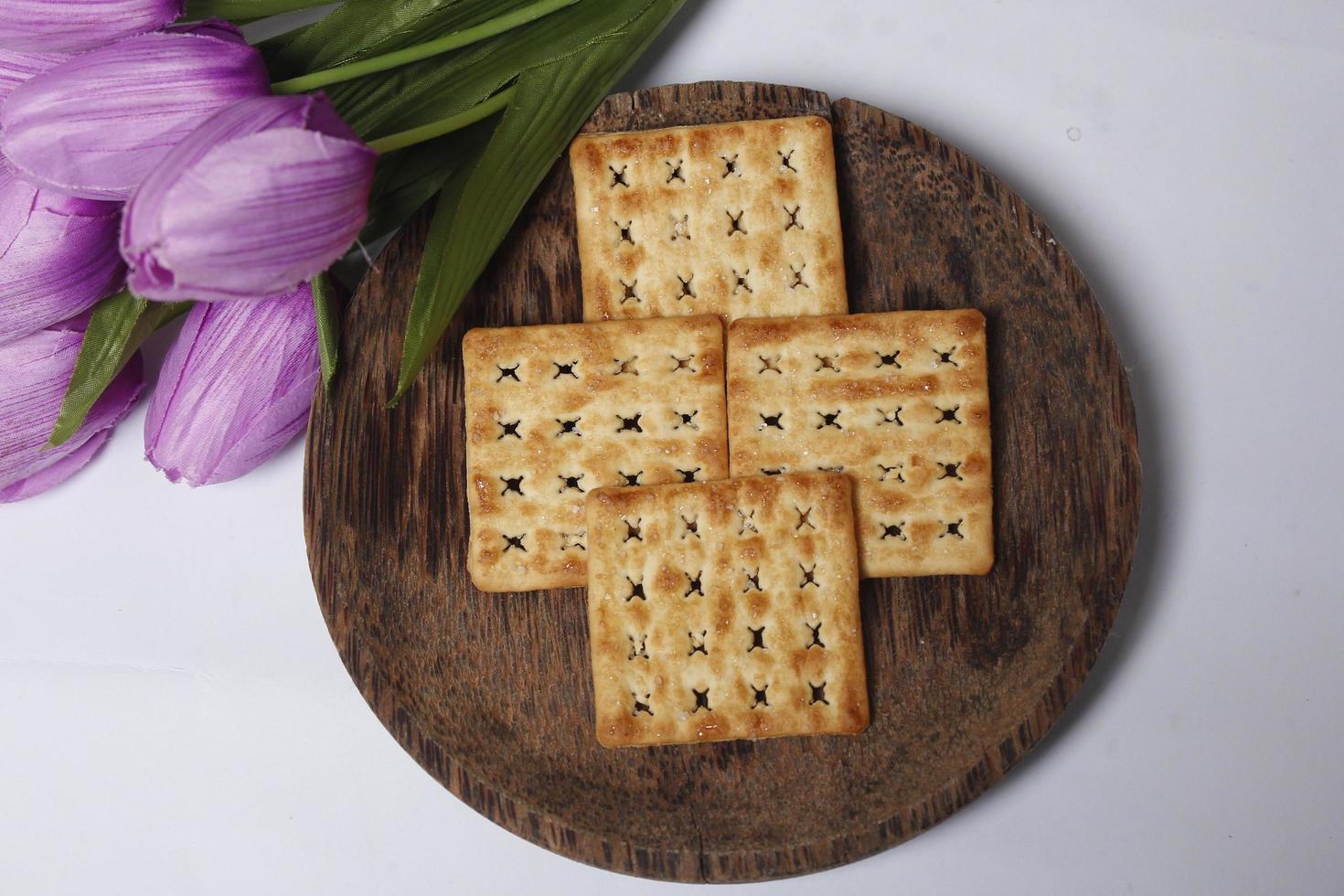 Roma biscuits served with coffee, perfect for relaxing. Foods made from wheat are able to delay hunger and also for breakfast in the morning. 'biscuit' from Latin,  bis coctus which means twice photo