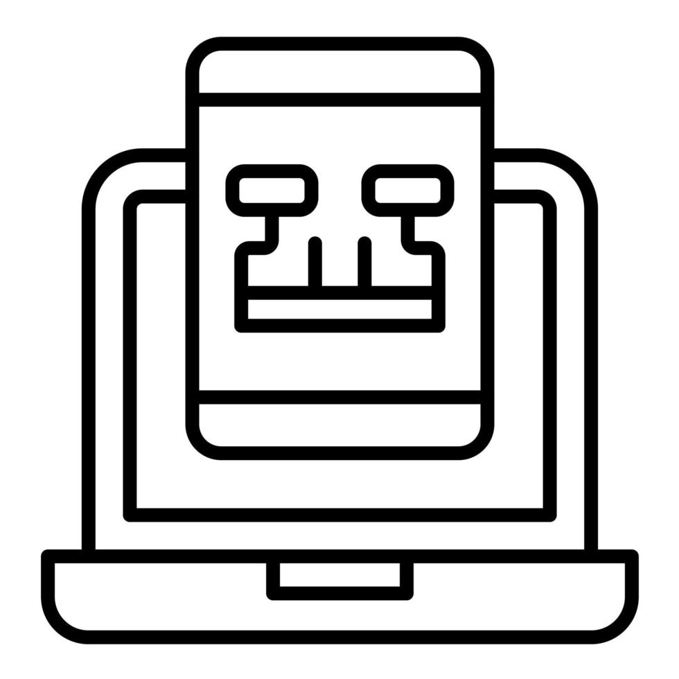 Responsive Design Line Icon vector