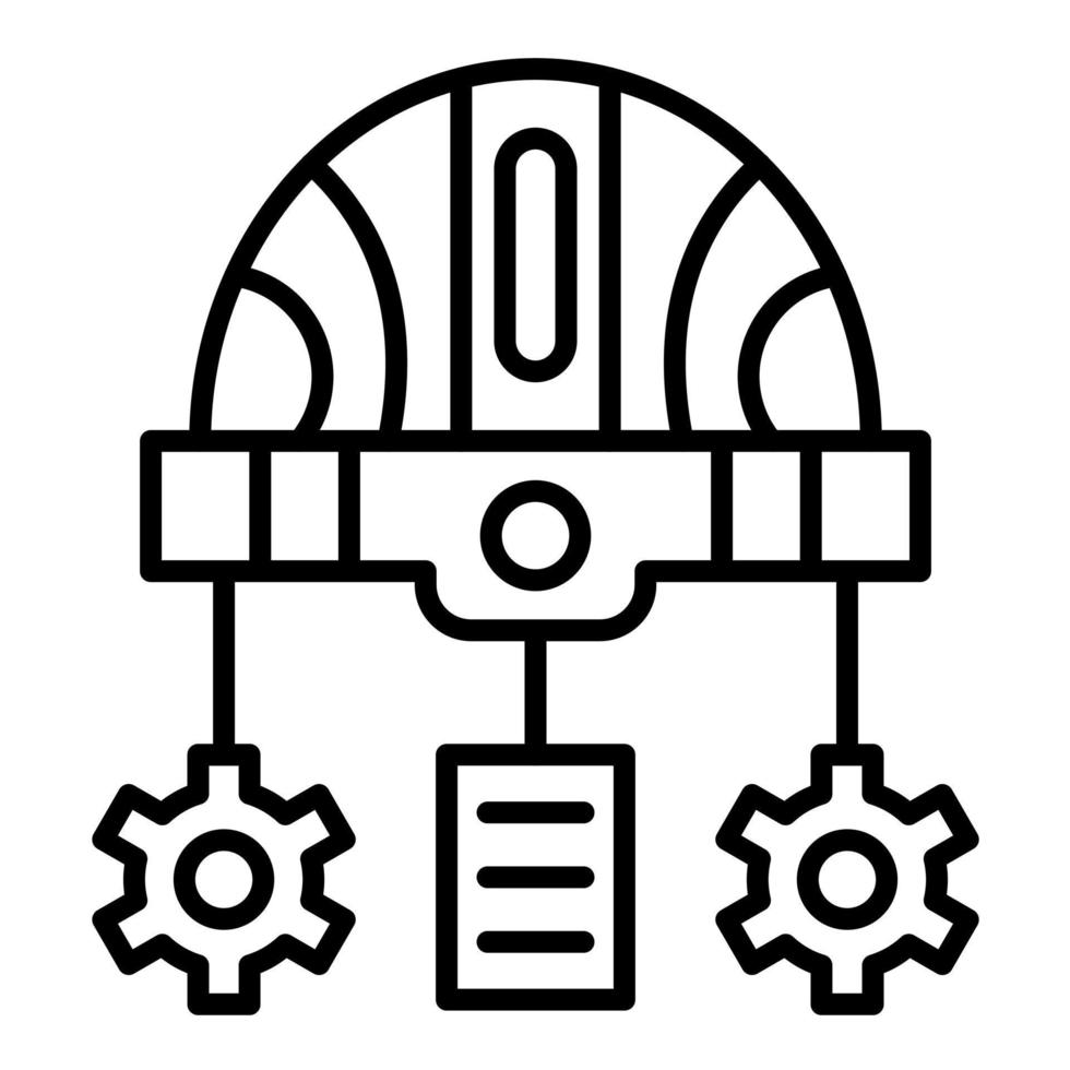 Construction Project Line Icon vector