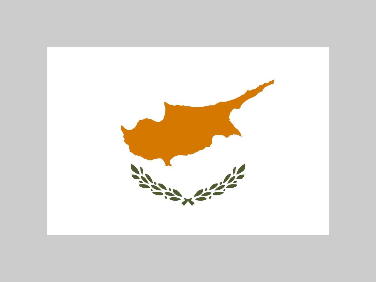 Cyprus flag, official colors and proportion. Vector illustration.