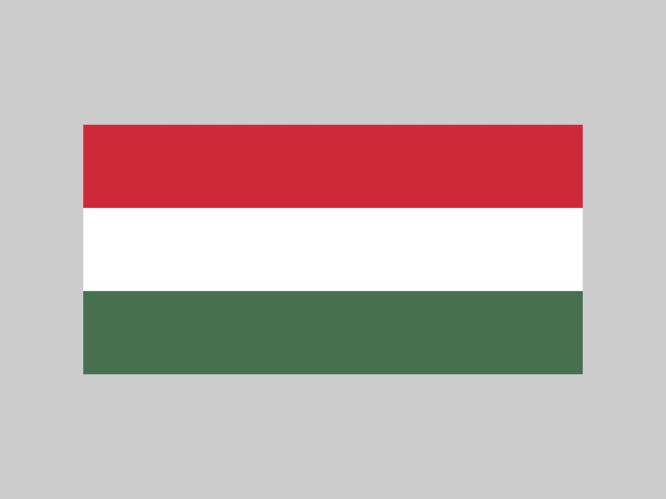 Hungary flag, official colors and proportion. Vector illustration.