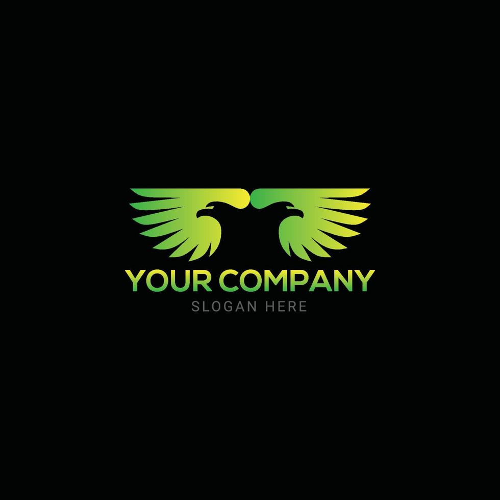 Eagle colorful brand logo vector Template