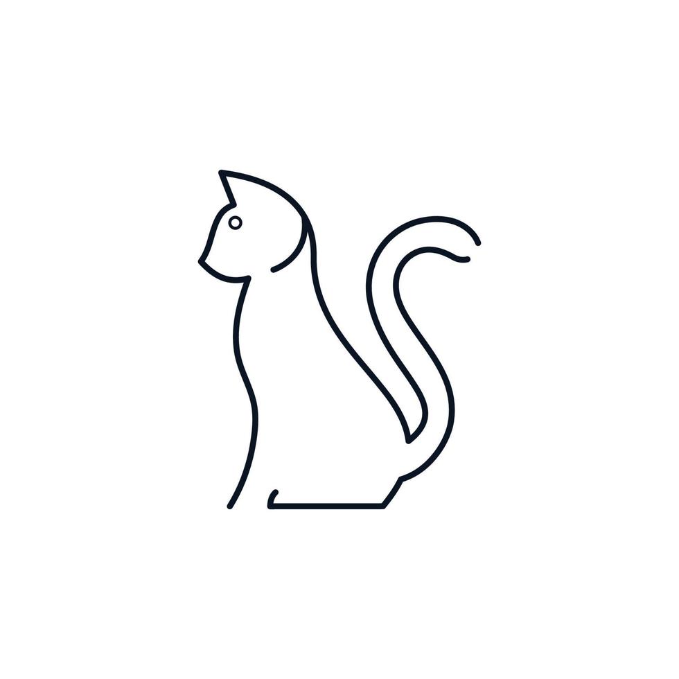 Profile of a Cat Graphic Icon Stock Illustration - Illustration of  artistic, drawing: 135822854