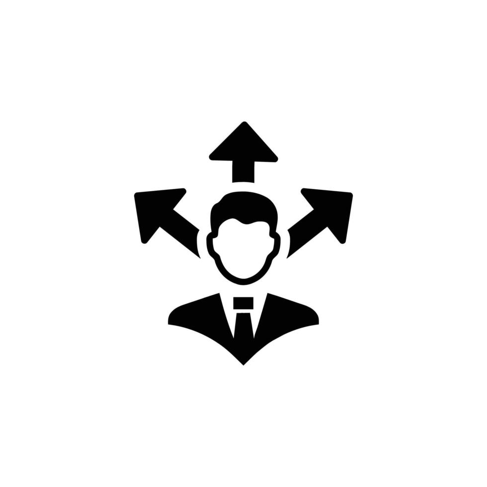 business decision icon vector