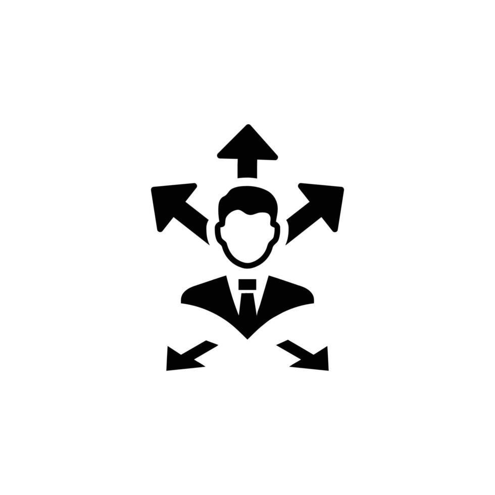 business decision icon vector