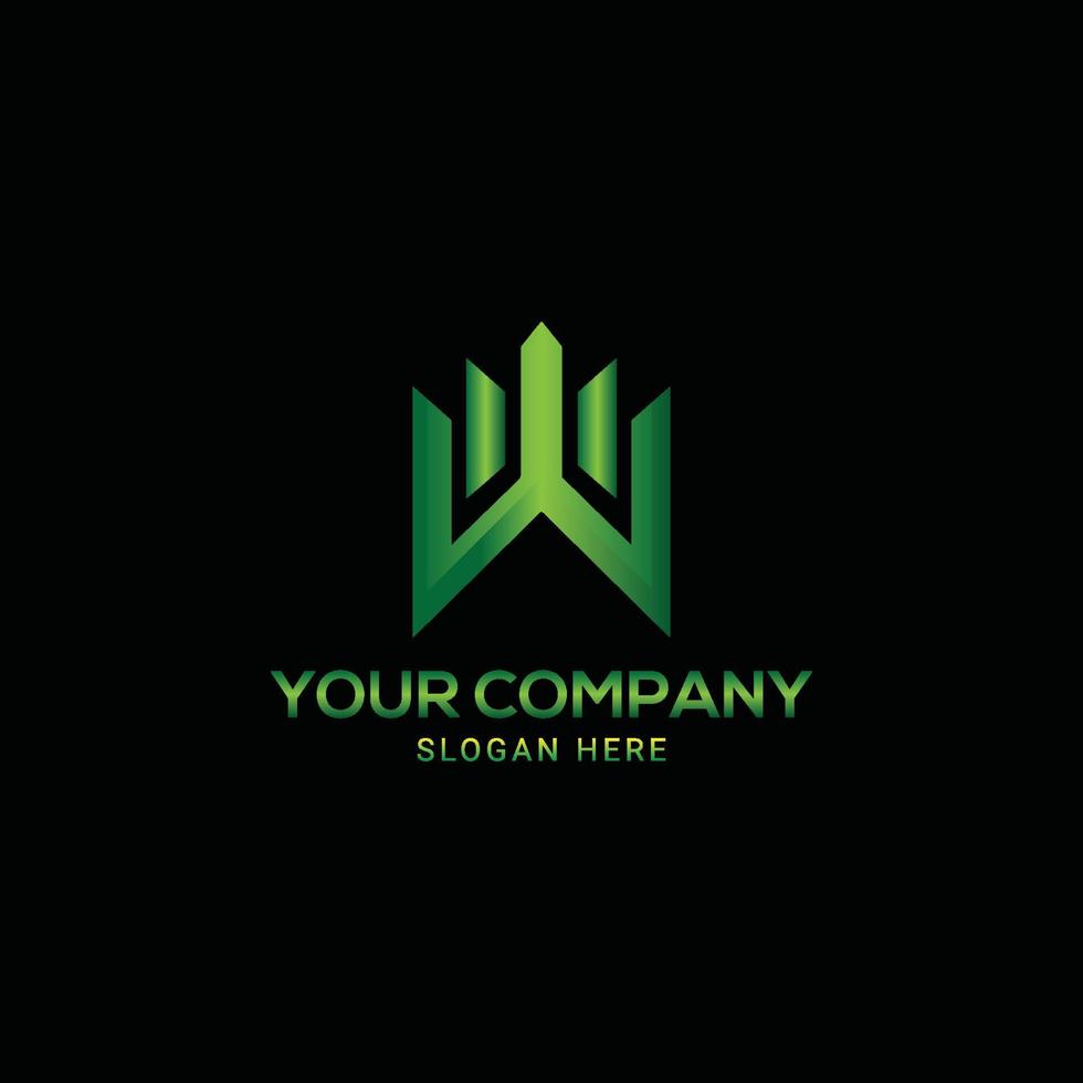 Modern W, W, W letter logo design vector