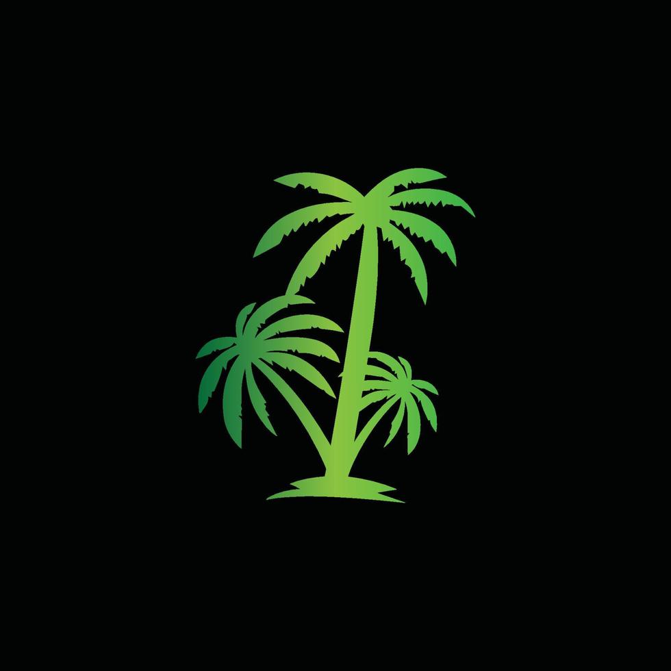 green palm tree, tree logo design vector 7589238 Vector Art at Vecteezy