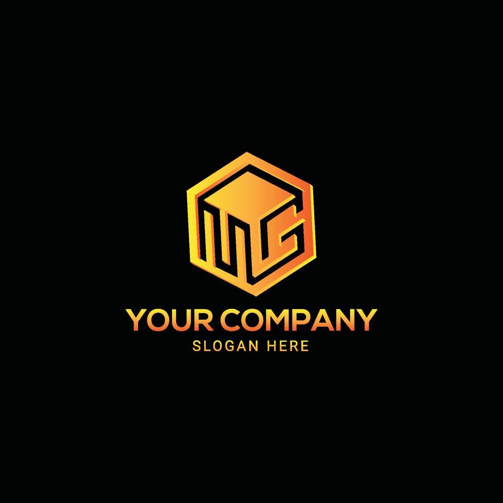 modern mg letter logo design is full editable vector