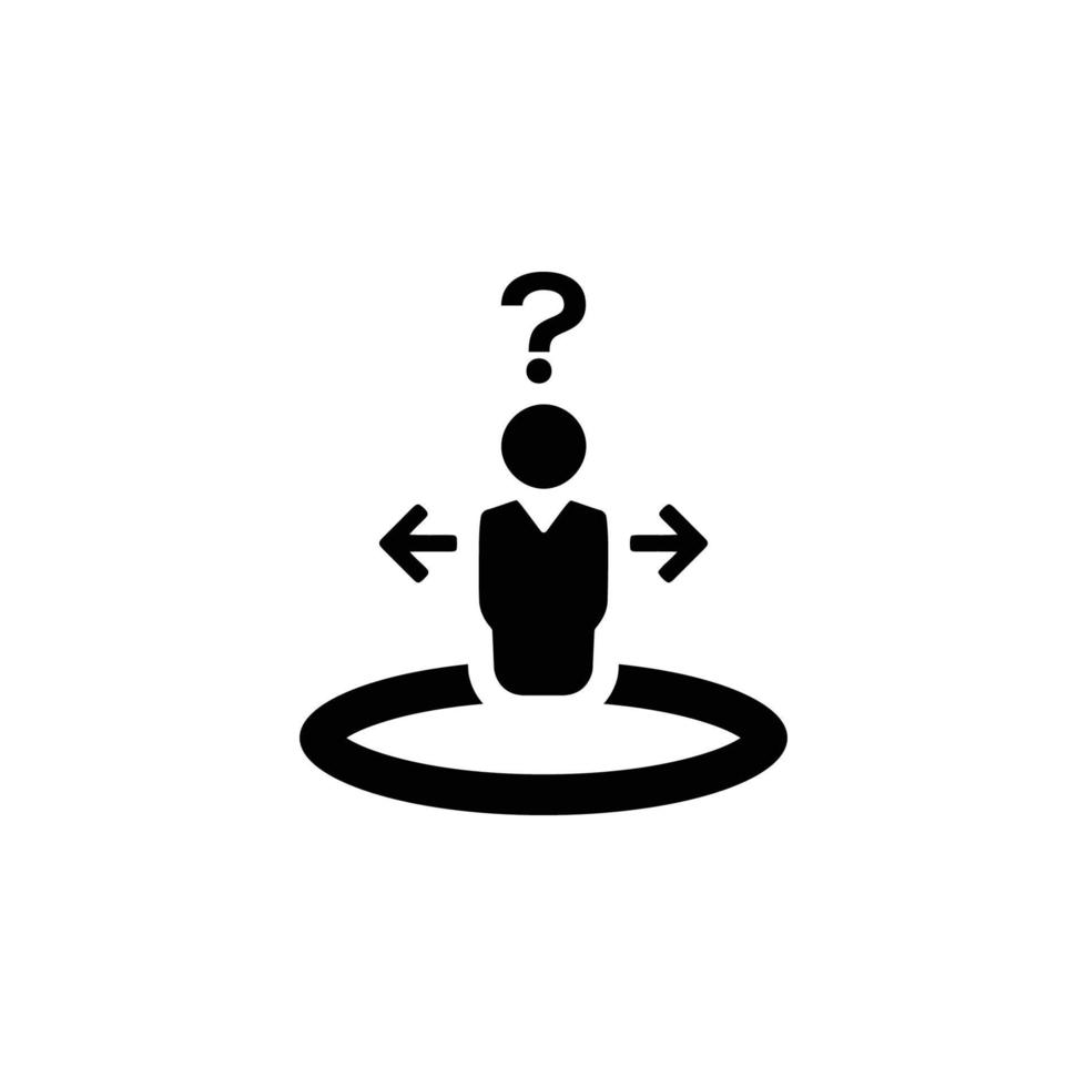 business decision icon vector