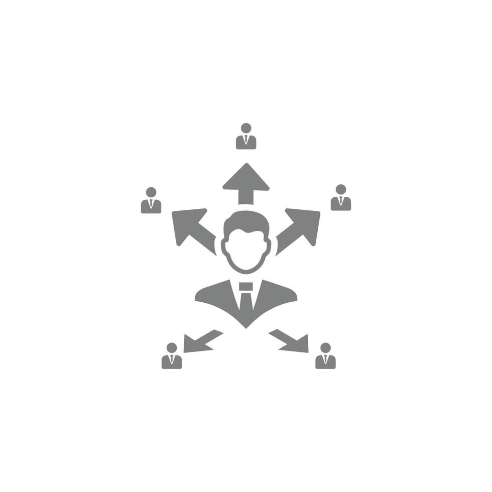 business decision icon vector