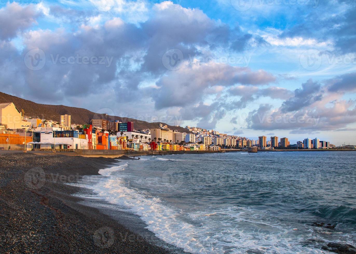 panoramic view of the city of las palmas photo