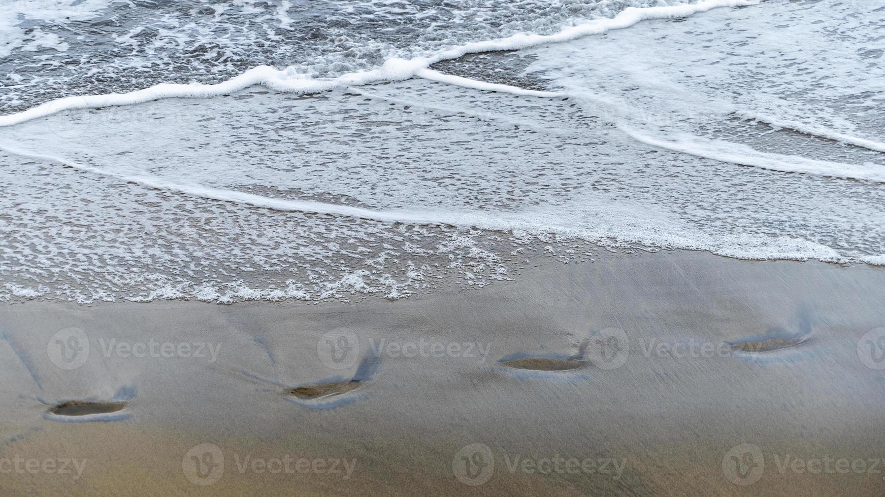 background with waves in canteras beach photo